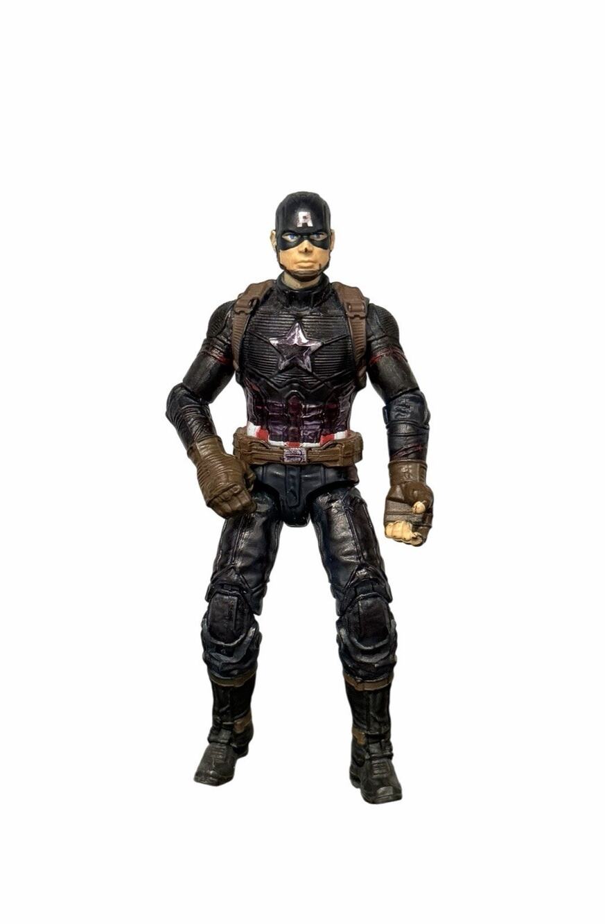 Captain America 4-Inch Action Figure Dark Tactical Stealth Suit Infinity Saga
